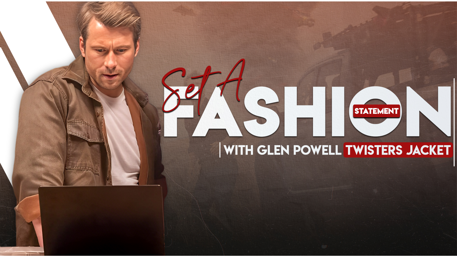 Set a Fashion Statement With Glen Powell Twisters Jacket