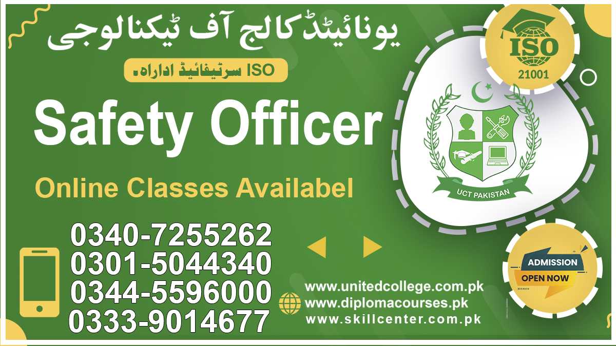 Safety officer Job Certification course in Rawalpindi