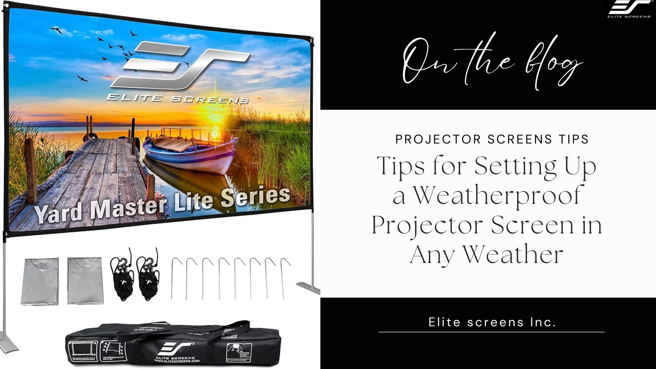 Tips for Setting Up a Weatherproof Projector Screen in Any Weather