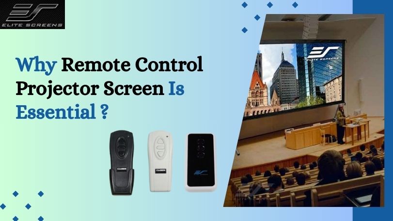 remote control projector screen