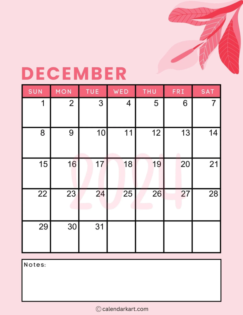 December 2024 Calendar