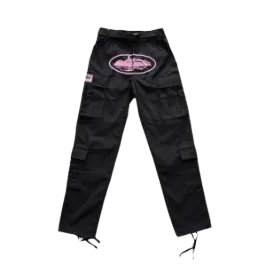 Black-And-Pink-Corteiz-Cargos